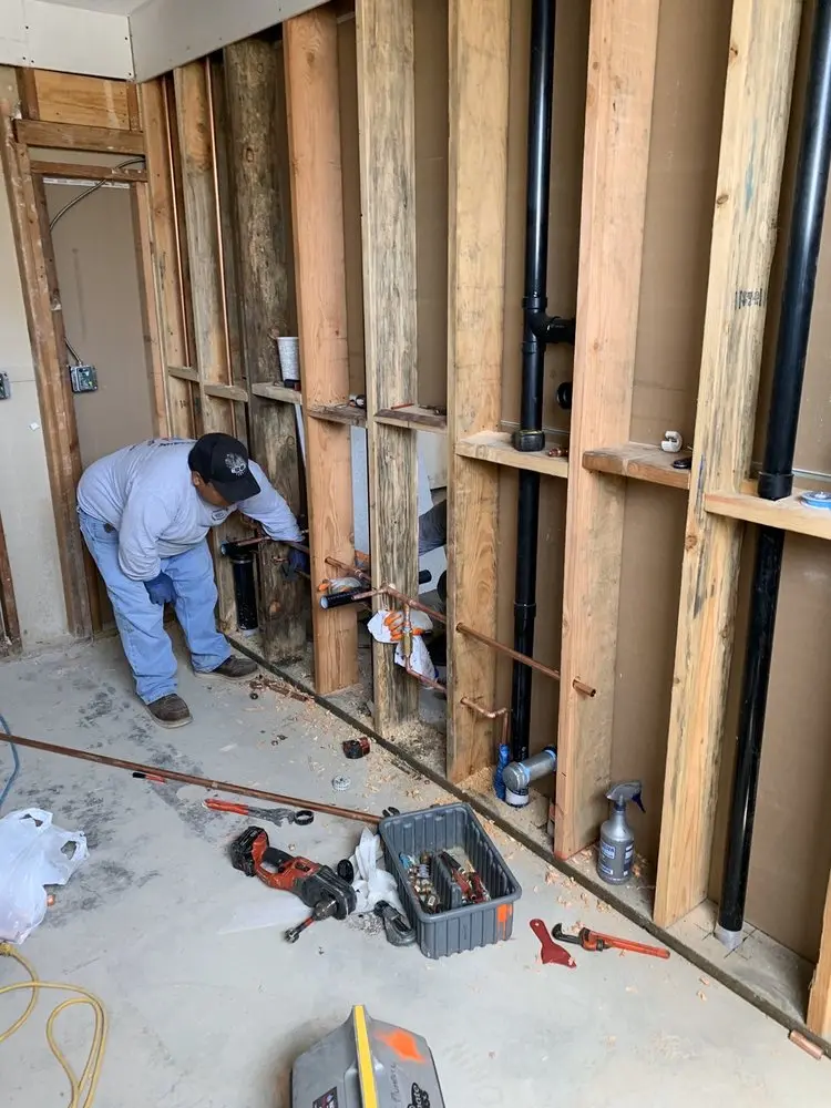 Commercial rough-in plumbing for Gas Line Repair in Miami
